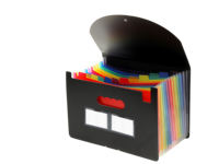 Carpeta Archivadora Expandible de Gran Capacidad con 13 Compartimentos, Organizador de Documentos con Etiquetas en Blanco, Tipo Acordeón