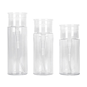 Huxu bán buôn chai nhựa mỹ phẩm bao bì <span class=keywords><strong>container</strong></span> Toner chai 100 ml 120ml <span class=keywords><strong>150ml</strong></span> 200ml Báo Chí bơm sơn móng tay Remover - Product Image 5
