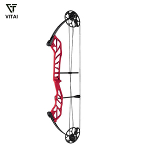 Arc à poulies de 36 pouces, réglable de 19 à 60 lbs, pour débutants, idéal pour l'entraînement en club d'archerie, modèle FH-FJ-002, force de tir réglable de 19 à 60 LBS - Product Image 3
