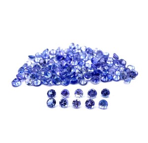 Cuentas sueltas de piedra de tanzanita calibrada con piedras preciosas de corte redondo de tanzanita Natural de 3,5mm para la fabricación de joyas de mayorista indio a granel - Product Image 4