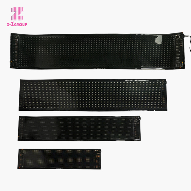 IP65 RGB LED Soft Screen for Car Windows Led Pixel Panel Programmable Flexible LED Display