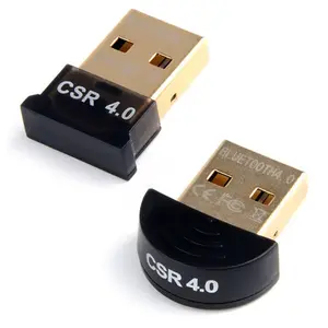 노트북 및 데스크탑용 CSR8510 A10 칩이 포함된 USB 블루 치아 동글 어댑터 CSR4.0 USB 무선 송신기 수신기