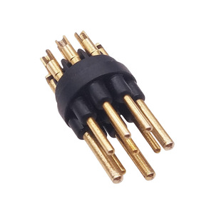 Gold Plated Brass <b>Pin</b> Socket And <b>Pin</b> Series 1.920 Cylindrical Head Precision Machined For Aerospace Medical Use - Product Image 2
