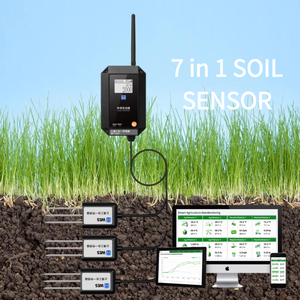 Sensor de Suelo 7 en 1 para Riego, Invernaderos y Silvicultura, Sonda IP68, Transmisor de Conductividad EC, LoRa/4G/NB-IoT, 0-20mS/cm, Precisión de ±3% - Product Image 1
