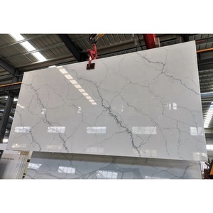 Sh8329 tùy chỉnh thực hiện Engineered đá cuốn sách phù hợp calacatta Trắng <span class=keywords><strong>Quartz</strong></span> slab cho phòng tắm Ốp tường trang trí nội thất - Product Image 3