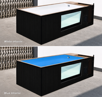 Piscine hors sol en fibre de verre DIY de 20 pieds, piscine compacte pour petit jardin, installation facile