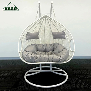 Garden Double Seat <strong>Egg</strong> Shape Patio Swing with Stand <strong>Uk</strong> Outdoor Rattan Wicker Hanging Swing <strong>Egg</strong> <strong>Chair</strong> - Product Image 3