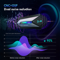 Headset Helm LUVIN Glaxy8 BT 5.3 IP65 Tahan Air untuk Komunikasi Pengendara dan Penumpang, Interkom Bluetooth Motor 300M