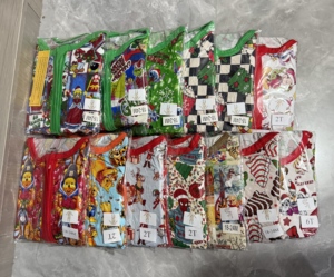 Piyama bambu motif karakter, pakaian balita bambu, karakter RTS Natal, ritsleting bambu bayi - Product Image 3