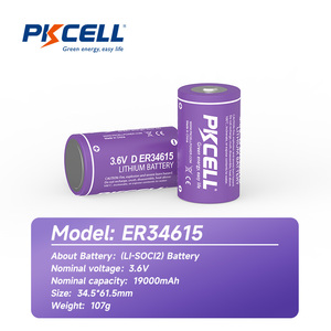 Batería de Litio Li-SOCl2 Desechable No Recargable de 3.6v 19AH Er14250 <span class=keywords><strong>1</strong></span>/2AA Er14505 <span class=keywords><strong>AA</strong></span> Er34615 ER26500 ER14335 ER17335 ER17505 - Product Image 6
