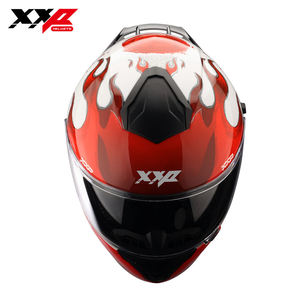 Casques de moto Warr Full Face ABS à double visière, grand spoiler, boucle à dégagement rapide, taille S-XXL, certifiés XXP DOT - Product Image 2