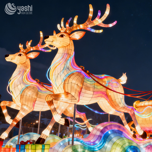 Solución de Iluminación Integral: Trineo de Renos Navideños Inmersivos, Farol Festivo para Paisajes de Parques y <span class=keywords><strong>Destinos</strong></span> - Product Image 3