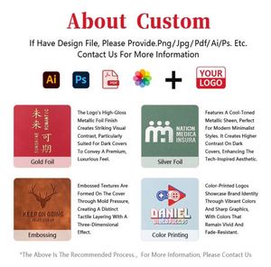 Customized Brand Journal Sewing Hardcover <b>Leather</b> <b>Diary</b> 360 Pages Thick Notebook with Embossed Custom Logo - Product Image 2