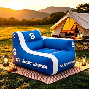 Sillón Inflable Impreso a Todo Color por Sublimación, Sofá de Aire Hermético con Funda Personalizada para Stand de Ferias Comerciales - Product Image 1