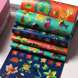Livre d'autocollants pour enfants « Contes de la jungle » de 206 pièces - Autocollants animaux de la savane autocollants pour scrapbooking et récompenses scolaires - Product Image 3
