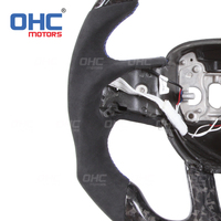 Volant en cuir suédé forgé OHC MOTORS avec fibre de carbone pour Dodge Hellcat SRT Charger, volants chauffants en Alcantara