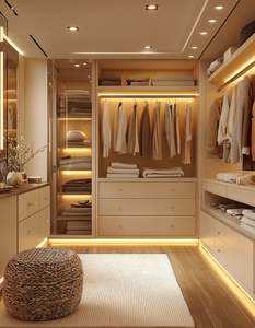 <b>Bedroom</b> <b>Storage</b> Cabinet Simple Solid Wood Wardrobe Household Living Room <b>Furniture</b> Wardrobe - Product Image 2