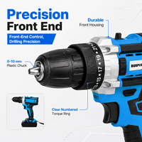 Ensemble de perceuses sans fil BLUEPOWER 20V, perceuse électrique professionnelle, outils électriques à main haute efficacité, bricolage, perçage et fixation