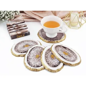 Molde de resina epoxi de cristal DIY, bandeja ovalada Irregular, posavasos, espejo, molde de silicona para Resina, plato de fruta, <span class=keywords><strong>disco</strong></span>, moldes de decoración del hogar - Product Image 4