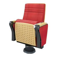 Chaise d'auditorium de qualité supérieure chaise en tissu métallique et aluminium pour lieux professionnels-pour le théâtre d'église, l'hôtel et l'hôpital