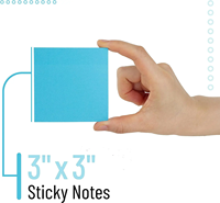 Precio barato 3*3 pulgadas 4 colores Bloc de notas Notas adhesivas Papel Pegatinas índice Publicado Sticky It Bloc de notas
