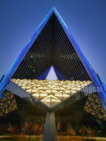 OEM & ODM Solution de lampe d'éclairage de façade de bâtiment personnalisée Projet professionnel d'éclairage de façade de bâtiment architectural extérieur à LED