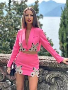 Conjunto <span class=keywords><strong>de</strong></span> <span class=keywords><strong>traje</strong></span> <span class=keywords><strong>de</strong></span> <span class=keywords><strong>falda</strong></span> Formal con cuentas <span class=keywords><strong>de</strong></span> lujo para <span class=keywords><strong>mujer</strong></span>, ropa <span class=keywords><strong>de</strong></span> trabajo <span class=keywords><strong>de</strong></span> negocios para <span class=keywords><strong>mujer</strong></span>, <span class=keywords><strong>Chaqueta</strong></span> corta <span class=keywords><strong>de</strong></span> manga larga <span class=keywords><strong>de</strong></span> 2 piezas <span class=keywords><strong>y</strong></span> minifalda - Product Image 6