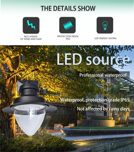 Đèn Đường Ngoài Trời Sáng Sủa Theo Yêu Cầu Chiều Cao 4-12 Mét Đèn Sân Vườn Cột Thép Đèn Cột Đèn Chiếu Sáng Cổ Điển - Product Image 3