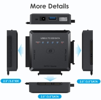 Convertidor USB 3,0 a IDE SATA, adaptador de disco duro externo, Kit de Cable de transferencia de datos para disco duro Universal 2,5/3,5 HDD/SSD