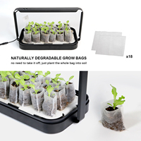 Système de culture hydroponique d'intérieur intelligent pour légumes et herbes, suspendu, avec LED à spectre complet en alliage d'aluminium, écologique