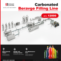 Ligne de production de boissons gazeuses en bouteilles PET, solution clé en main pour le mélange automatique, la carbonatation, le remplissage isobare et l'emballage