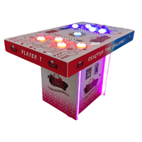 Machine de jeu de rachat de marteau de coup de bouton de jeux de billet de haricot vilain drôle à jetons