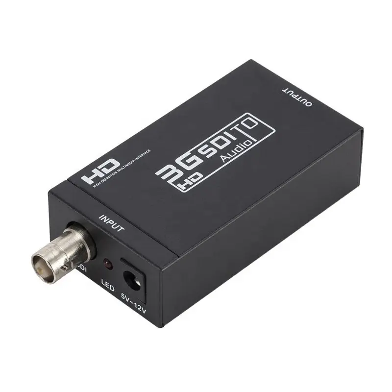 חם 3G 1080P SDI כדי HDMI מתאם ממיר עבור צג HDTV HD-SDI 3G-SDI כדי HDMI מתאם נקבה BNC כדי HDMI