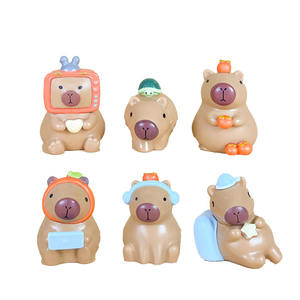 Figuras de Acción de PVC de Capibara <span class=keywords><strong>Anime</strong></span>, Estilo Diario, Pequeñas, Sencillas, Lindas, de Nutria, Feo Lindo, Populares en Internet, Juguetes de Moda, Caja Sorpresa - Product Image 6