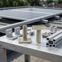 Vis et accessoires de fixation OEM/ODM en acier inoxydable 304 M5 M6 M8 M10, vis à plaque en T, boulons à fente en T pour montage solaire