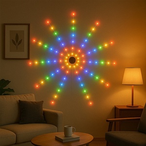 Lumières de feux d'artifice RGB à haute luminosité, à éclat uniforme, faible consommation d'énergie, USB 5V, pour les fêtes, Noël, Nouvel An, décoration de la maison - Product Image 2