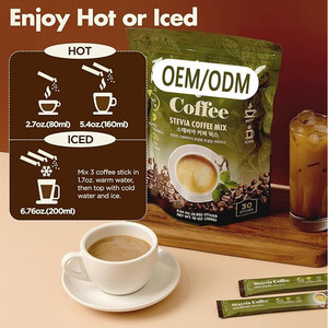 Orgánico 3-en-1 Internacional Vainilla Caramel Latte <span class=keywords><strong>Café</strong></span>-Estilo <span class=keywords><strong>Café</strong></span> Bebida instantánea Mezcla Dulce Sabor a crema en embalaje de bolsa - Product Image 4