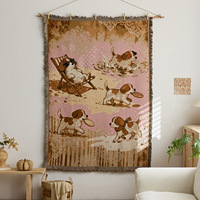 Couverture de climatisation OEM ODM, couverture de sieste de bureau, couverture de canapé marocaine, couverture décorative nordique à pompons, tapisserie mexicaine