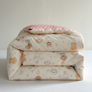 Nhung đậu thoải mái Quilt cho trẻ em dệt kim cotton chắp vá với Polyester điền cho nhà khách sạn sử dụng-mùa xuân mùa thu mùa đông - Product Image 1