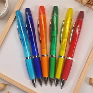 Factory Wholesale Customized Office&Stationery Supplies Gift Advertising Highlighter <b>Ballpoint</b> <b>Pens</b> With Free Sample - Product Image 2