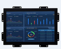 Nouveau moniteur à écran tactile à cadre ouvert 10.1 12.1 15 17 19 pouces avec interface USB et DVI à 10 points Produit supérieur