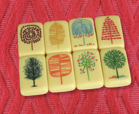 Ubin Tahan Gores dan Awet untuk Acara Sosial Set Mahjong Amerika Kustom
