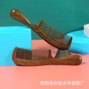Peigne en bois de santal grand format antistatique pour usage domestique, fabriqué par l'usine Huazhen Comb de la ville de Lanlong, comté de Hengyang - Product Image 3