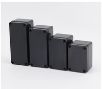 Boîtier de jonction électronique ABS de type AG IP65, boîtier à boutons noir, boîtier transparent pour alimentation, étanche, pour câblage et batterie