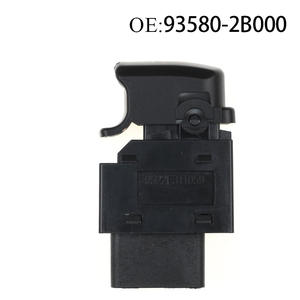 สวิตช์ควบคุมกระจกไฟฟ้าสำหรับรถยนต์ฮุนได ซานตาเฟ่ รุ่น 93580-2B000 สวิตช์ยกกระจกเดี่ยว สภาพใหม่ วัสดุ ABS - Product Image 2