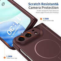Étui de téléphone rigide en PC anti-empreintes digitales avec charge sans fil magnétique VIETAO pour Duo avec protections d'écran à charnière, design luxueux
