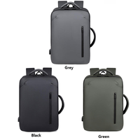 Offre Spéciale de luxe école sac à dos pour ordinateur portable affaires noir Oxford Polyester USB étanche conception étudiant voyage porte-documents sac à dos