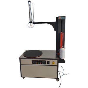 Machine d'emballage semi-automatique électrique Yunqingtech pour palettes, cartons, caisses en bois et coffres métalliques avec film étirable - Product Image 3