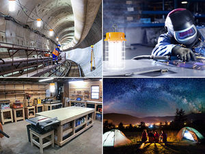 <span class=keywords><strong>Lampe</strong></span> de travail Rechargeable IP65 Étanche 80W 60w 5000K Utilisation Usine Éclairage 10400lm <span class=keywords><strong>Lampe</strong></span> de Travail Temporaire Led - Product Image 6