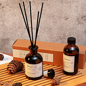 Custom Flameless Aromatherapy Oil <b>Reed</b> <b>Diffuser</b> Cylindrical 90 120 Days Duration Fragrance For Hotel Bathroom Use - Product Image 2
